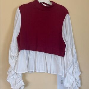 Anthropologie sweater blouse